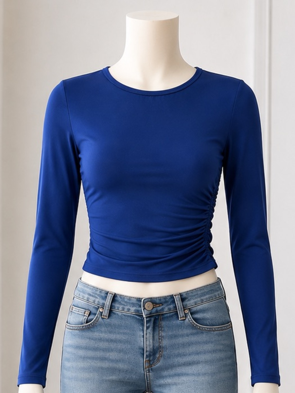 SHEIN Royal Blue Women’s Stretch Flare Jeans